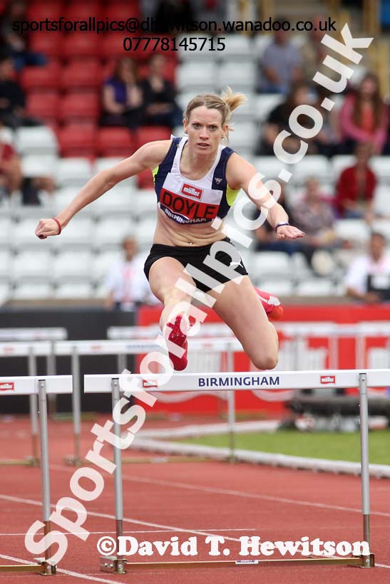 Womens 400 metres hurdles, British Championships, Birmingham. Photo: David T. Hewitson/Sports for All Pics